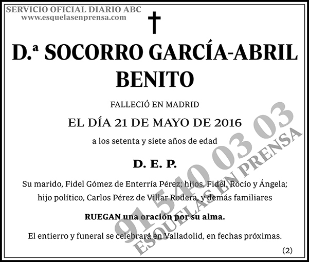 Socorro García-Abril Benito